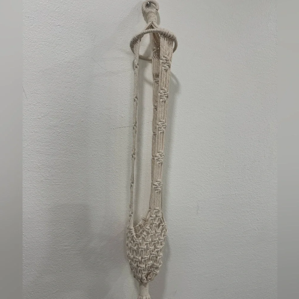 Cream Macrame Plant Hanger